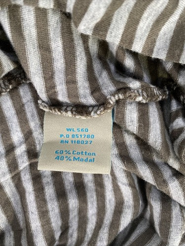 Boden Women's Green & Gray Striped Long Sleeve Lightweight Cardigan - 8 image 4