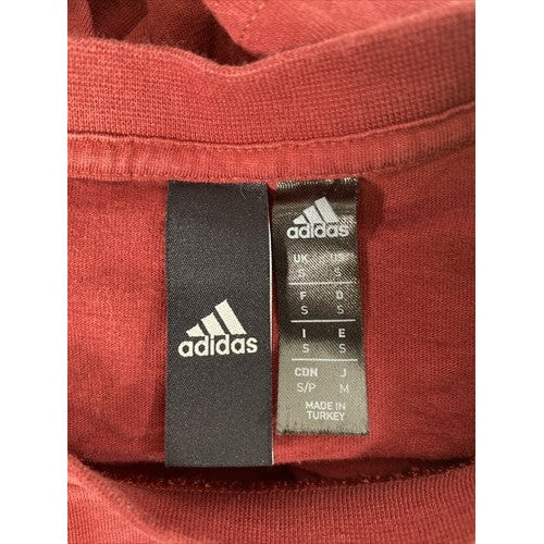 Adidas Women's Red Short Sleeve Crop T-Shirt - S image 3