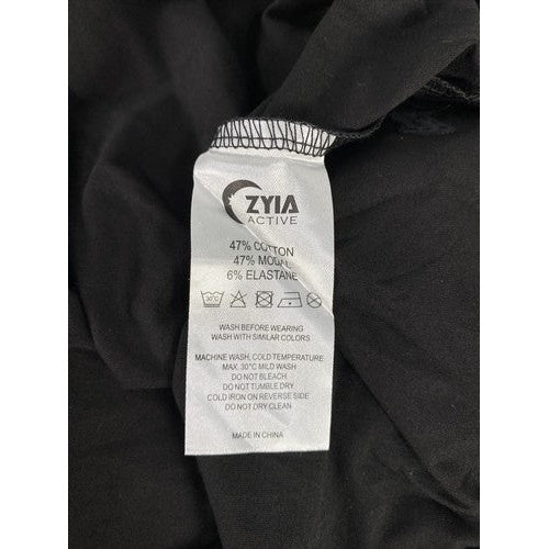 NEW Zyia Active Men's Black Athletic Cutoff Split T Tank - S image 4
