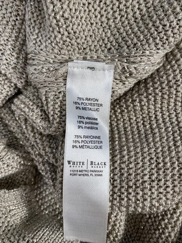 White House Black Market Women's Gold Sleeveless Sweater Sz XS image 4