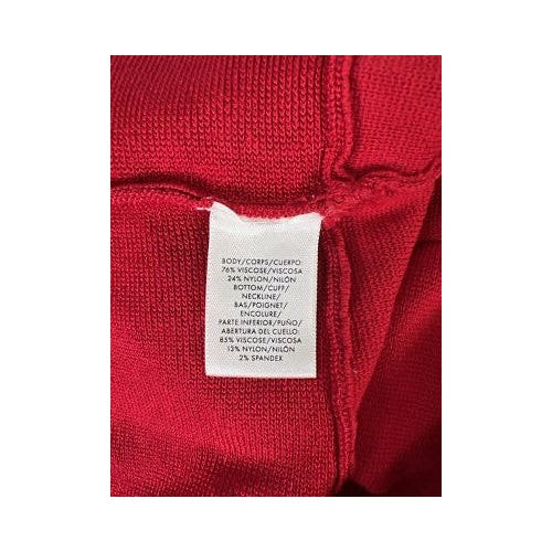 Ann Taylor Women’s Red Long Bell Sleeve Sweater - M image 4