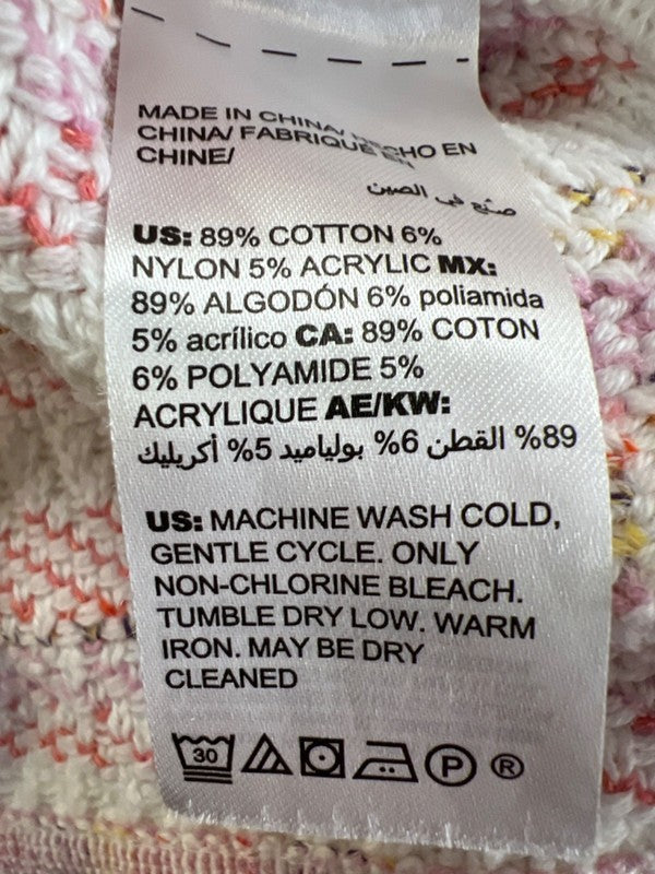 Chico's Women's Multicolor Striped 3/4 Seeve Cardigan Sweater - 1/US M image 4