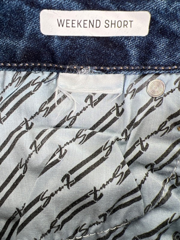 Seven 7 Women's Medium Wash Weekend Denim Jean Shorts - 6 image 4