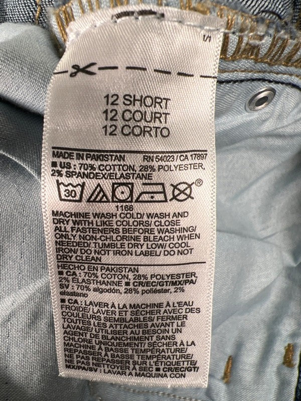 Old Navy Women's Dark Wash Rockstar Super Skinny High Rise Jeans - 12 Short image 4