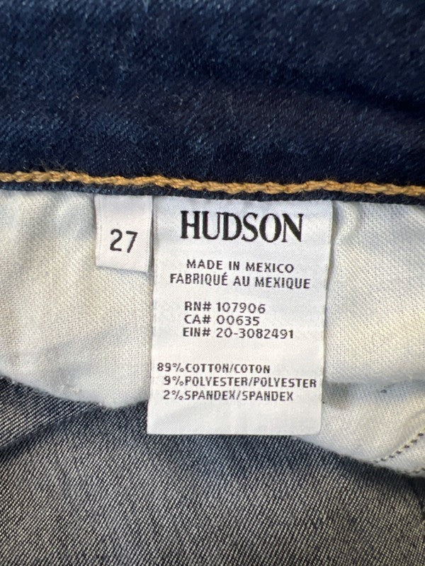 Hudson Women's Medium Wash Bacara Cuffed Cropped Straight Jeans - 27 image 4