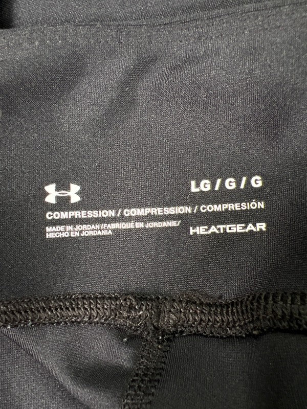 Under Armour Women's Black/Blue Heatgear Compression Pull On Leggings - L image 3