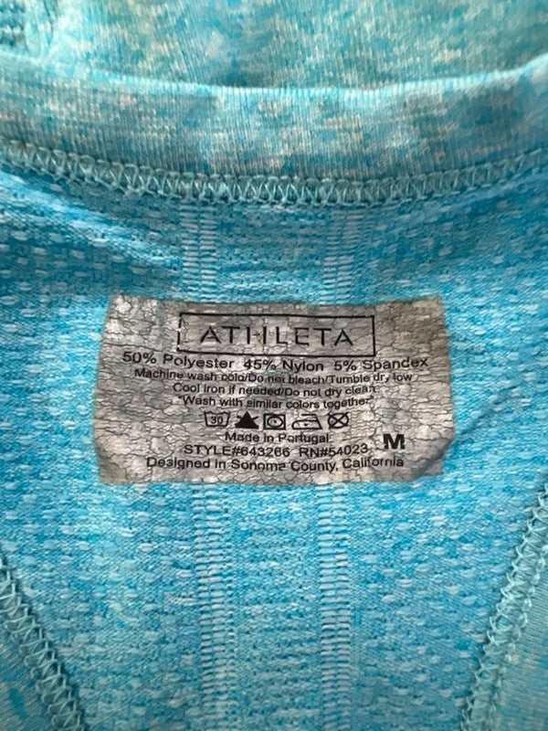 Athleta Women's Blue Sleeveless Racerback Athletic Tank Top - M image 3