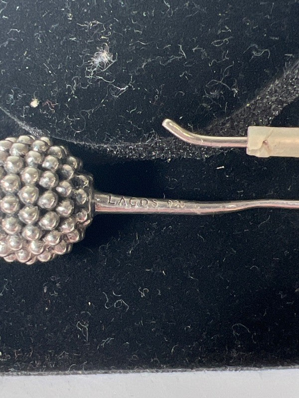 Lagos Women's Stearling Silver Caviar Ball Drop Earrings image 5