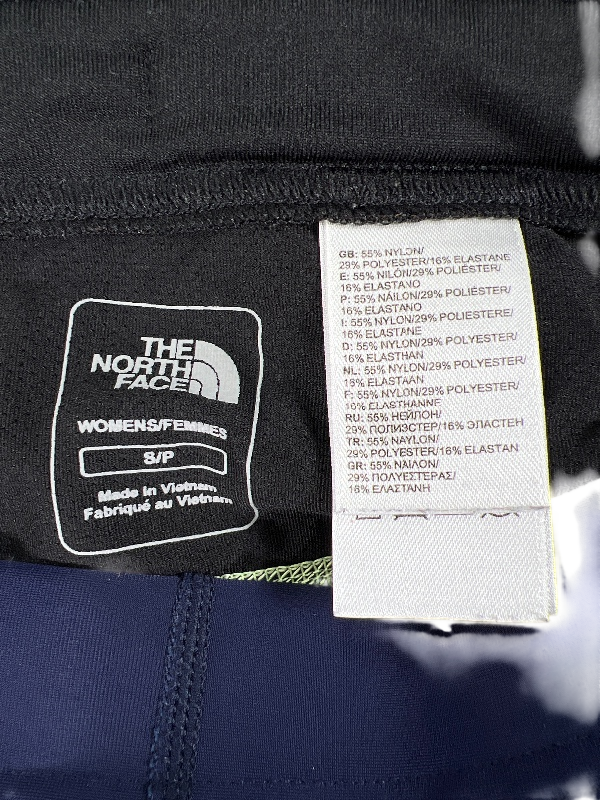 The North Face Women's Blue Fleece Lined Drawstring Zip Ankle Leggings - S image 3