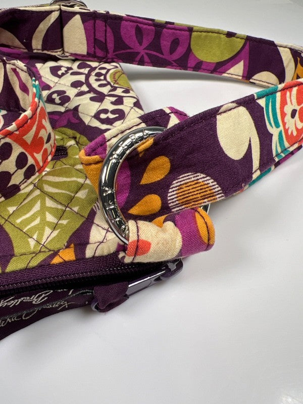 Vera Bradley Women's Purple Plum Crazy Quilted Crossbody Purse image 9
