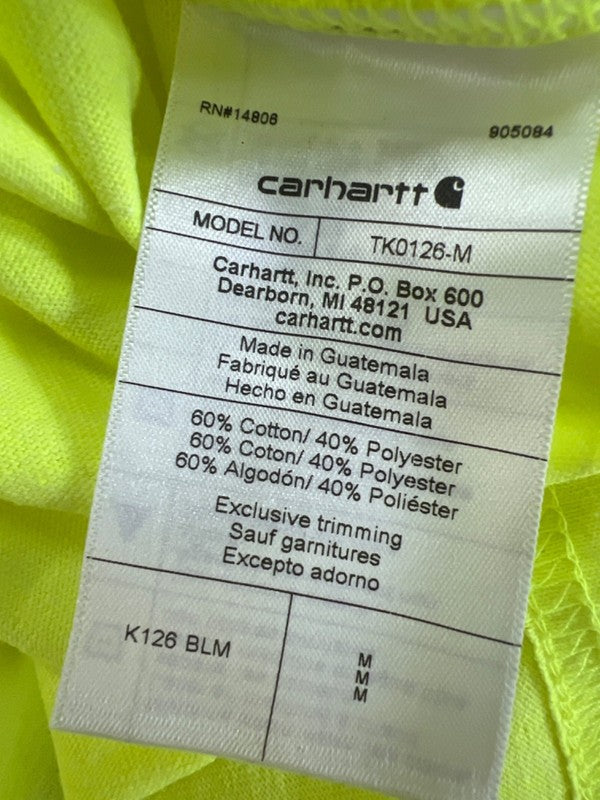 Carhartt Men's Bright Green Loose Heayweight Pocket Front Long Sleeve Shirt - M image 4