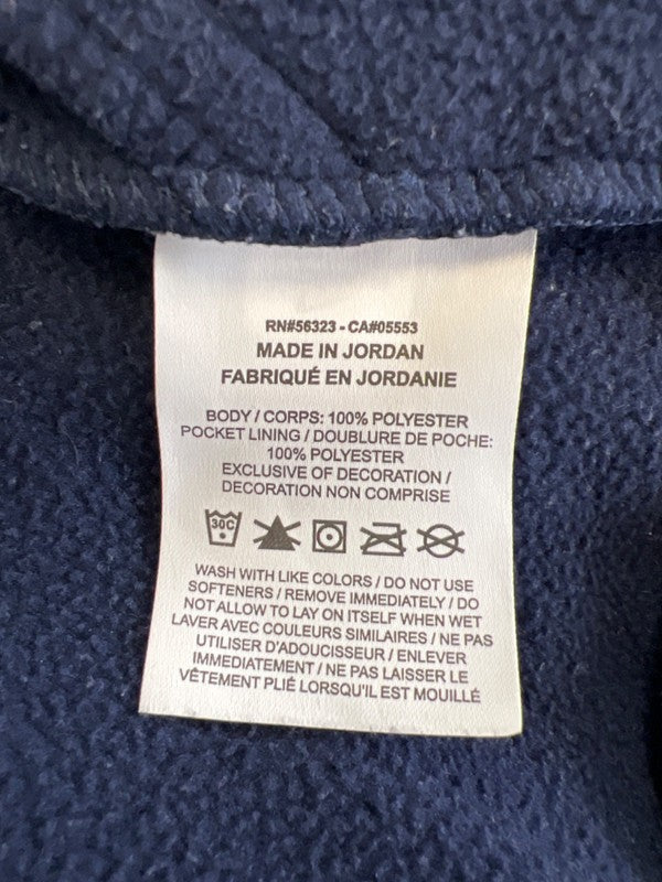 Nike Men's Navy Blue Dri-Fit Fleece Pullover Hoodie Sweatshirt - L image 4