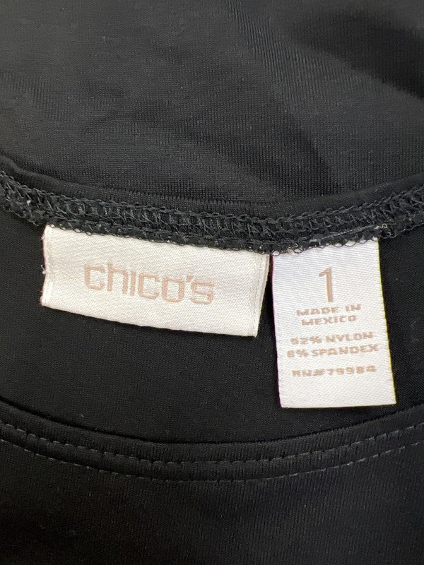 Chico's Women's Black Basic Tank Top - 1/US M image 3