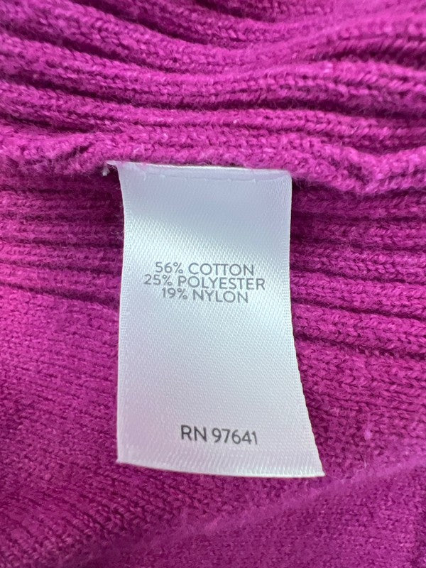 J.Jill Women’s Purple Soft Long Sleeve Button Up Cardigan Sweater - M Petite image 4