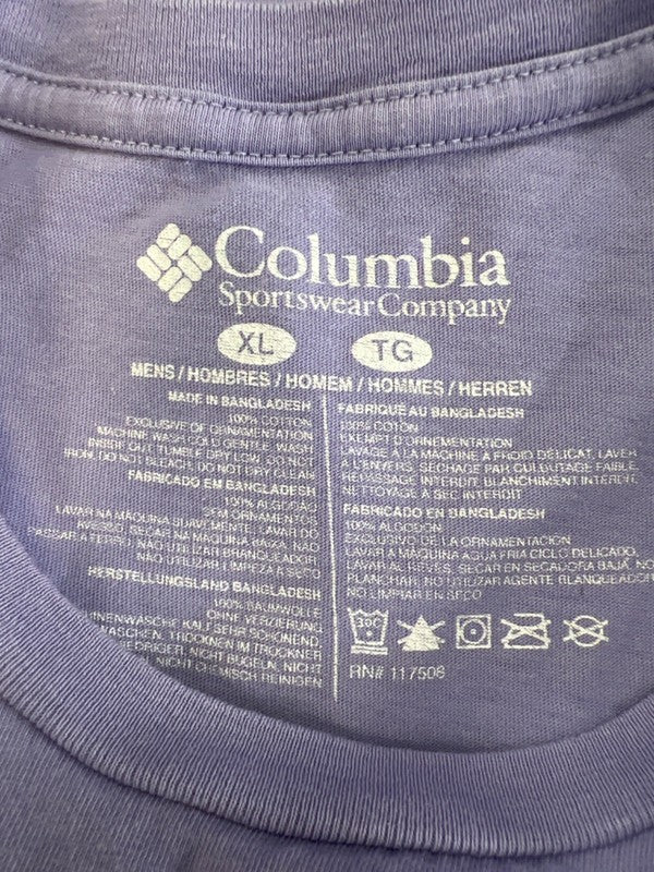 Columbia Men's Purple Short Sleeve PFG Cotton T-Shirt - XL image 3