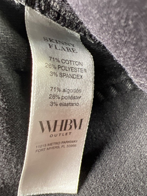 White House Black Market Women's Gray Stretch Bootcut Denim Jeans - 10 Short image 4
