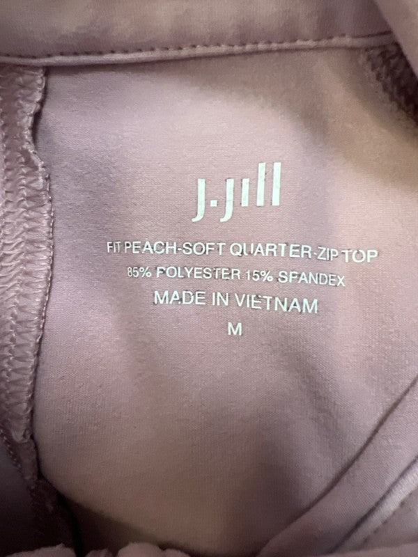 J Jill Women's Purple Fit Peach-Soft Quarter Zip Long Sleeve Jacket - M image 3