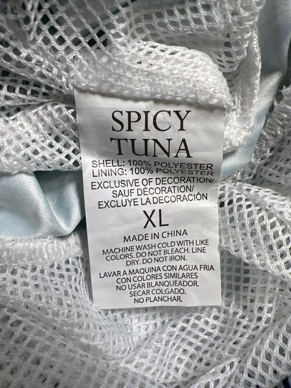 Spicy Tuna Men's Blue Pineapple Graphic Mesh Lined Swim Trunks - XL image 4