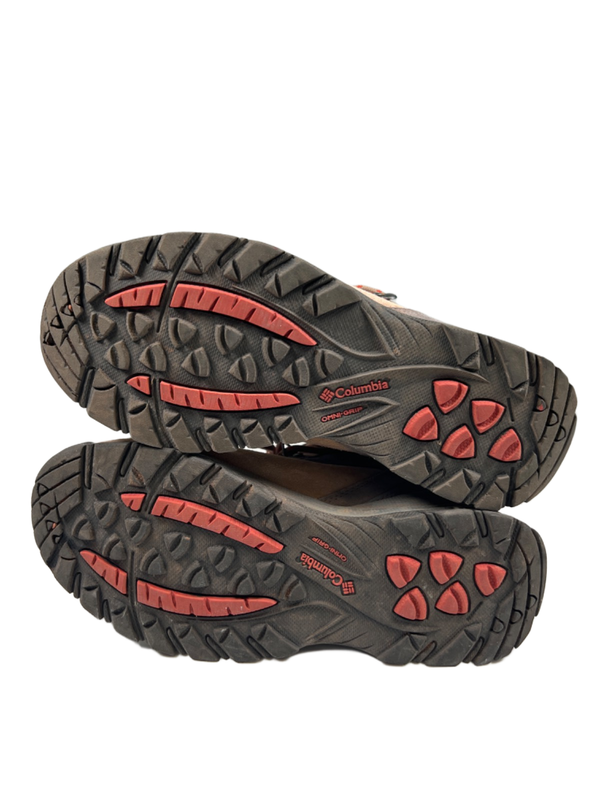 Columbia Women's Tan/Orange Newton Ridge Plus Waterproof Hiking Boots - 8.5 image 8