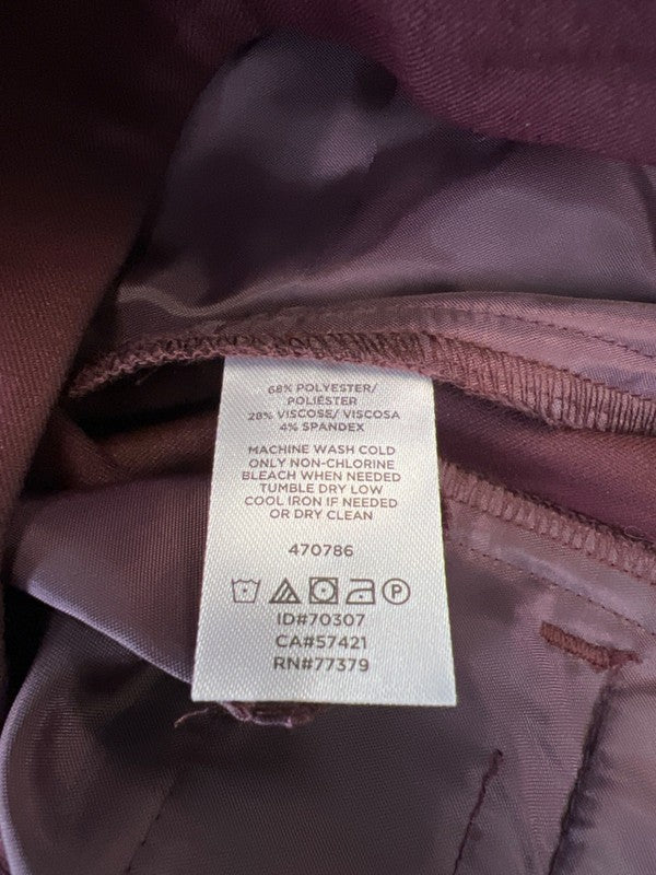 Ann Taylor Women's Burgundy/Red Curvy Slim Leg Dress Pants - 2 image 4