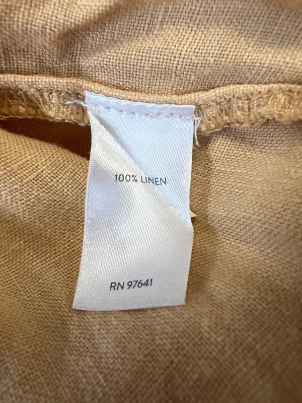 J Jill PureJill Women's Yellow Linen Pull On Capri Pants - 3X Plus image 4