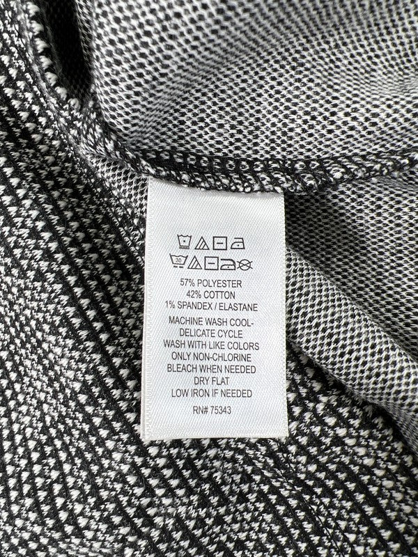 Tahari Women’s Black/White Pocket Front 3/4 Sleeve Shift Dress - S image 4