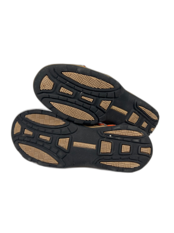 Lands End Women's Tan/Orange Trekker Hiking Water Trail Shoes - 9 image 8