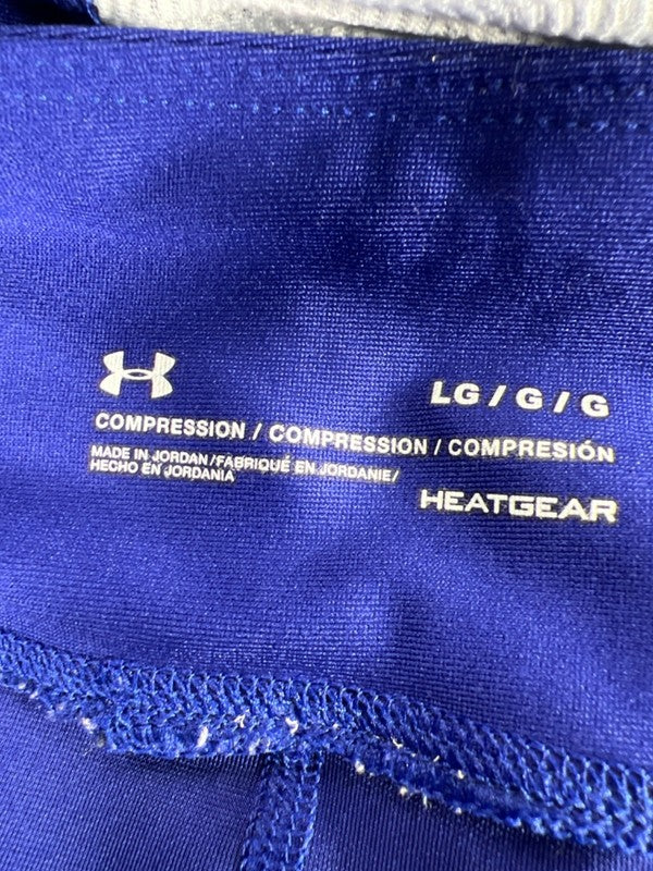 Under Armour Women's Blue Heatgear Compression Pull On Capri Leggings - L image 3