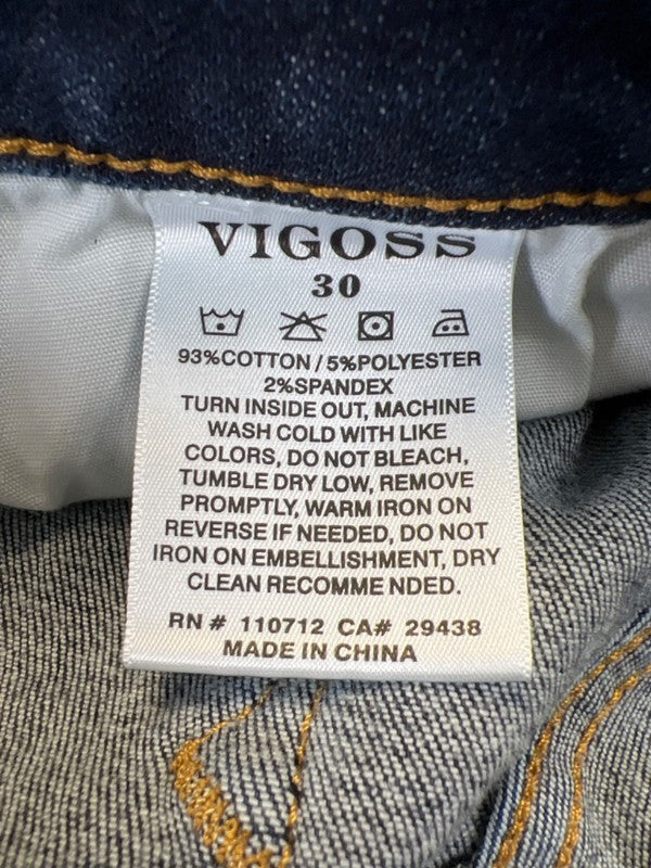Vigoss Women's Dark Wash Jagger Skinny Denim Jeans - 30 image 4