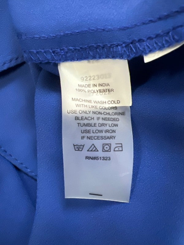 Vince Camuto Women's Blue V Neck Layered Sleeveless Blouse - 2X Plus image 4