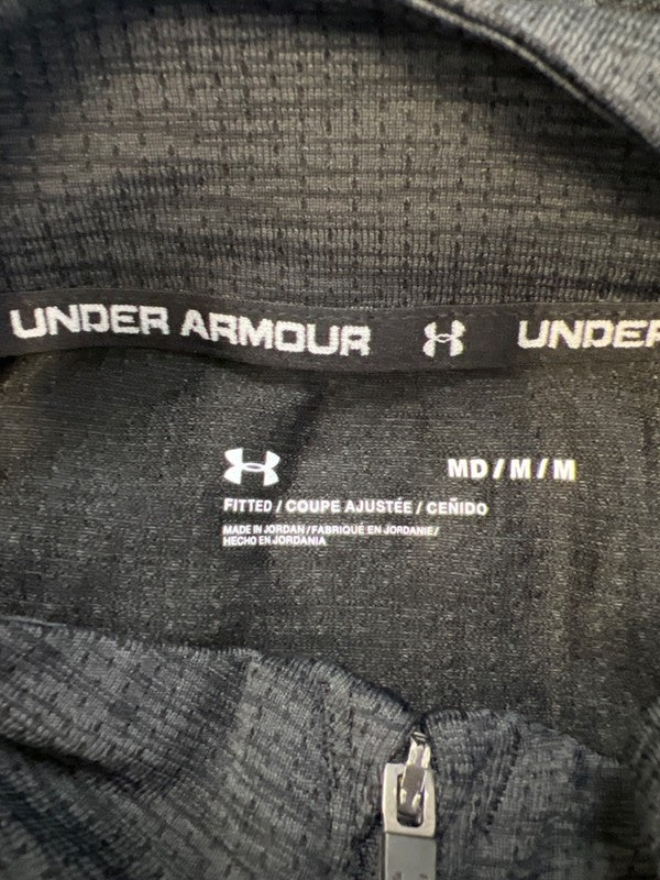 Under Armour Men's Black Seamless Half Zip Lightweight Long Sleeve Jacket - M image 3