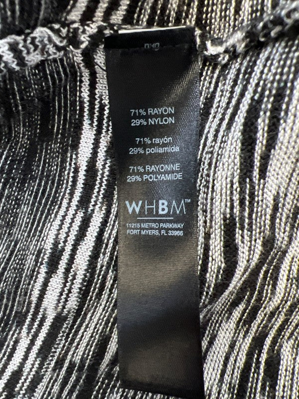 White House Black Market Women’s Black/White Open Cardigan Sweater - S image 4