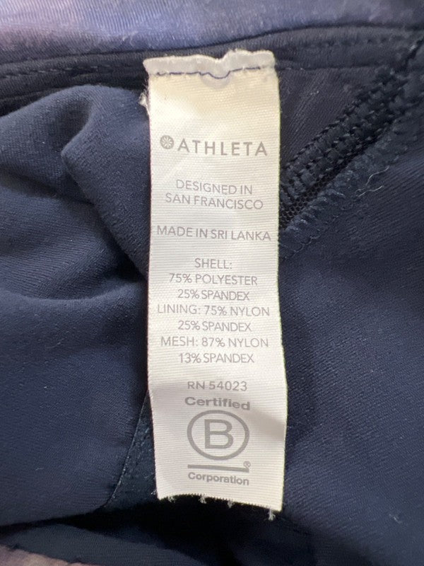 Athleta Women's Purple Tie-Dye Powervita Concious Cropped Athletic Bra - S image 4