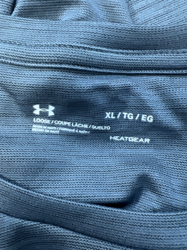 Under Armour Men's Gray HeatGear Short Sleeve Athletic Shirt - XL image 3