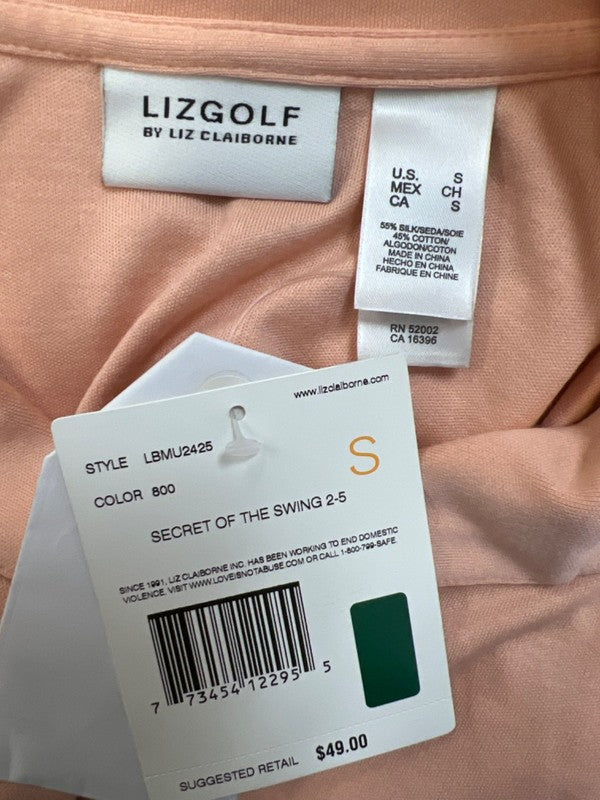 Liz Golf by Liz Claiborne Women's Pink Short Sleeve Golf Polo - S image 3