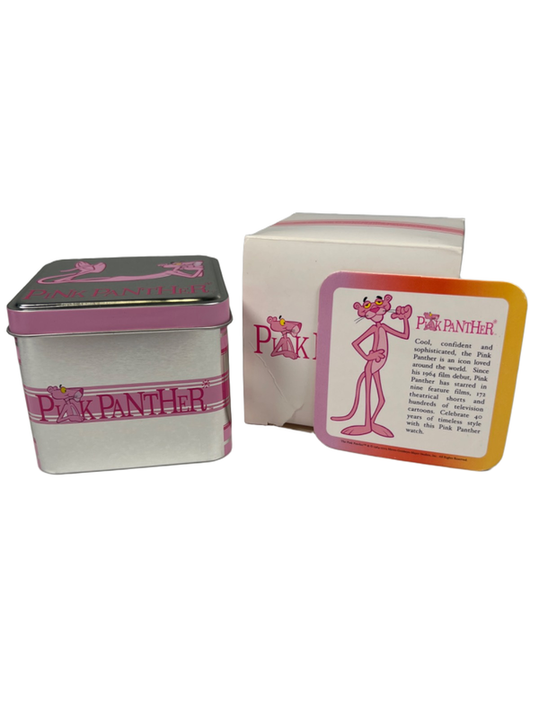 Pink Panther Women's Pink Leather 40th Anniversary Wrist Watch - Working W/Box image 8