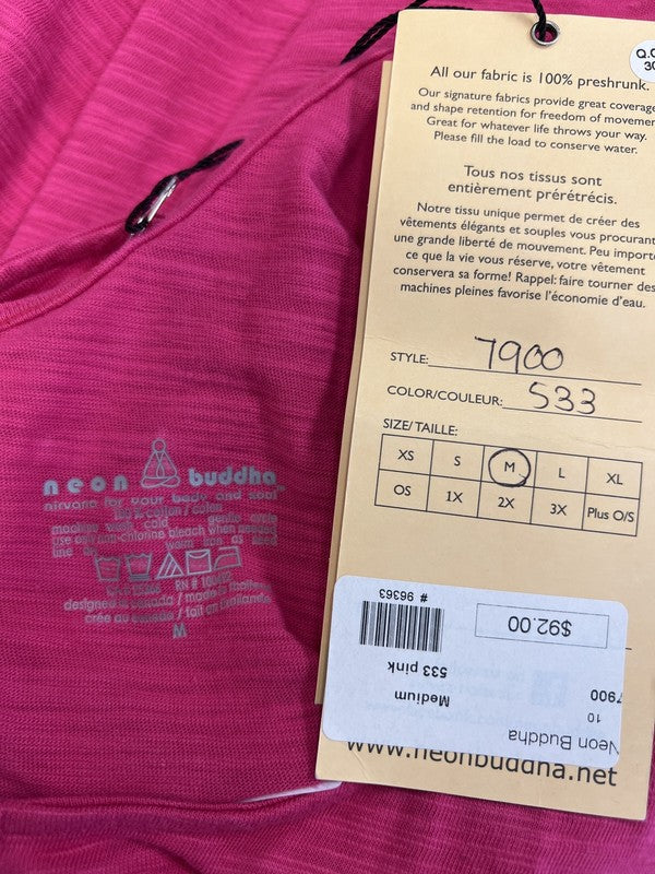 Neon Buddha Women’s Pink Sleeveless T-Shirt Tank Dress - M image 3