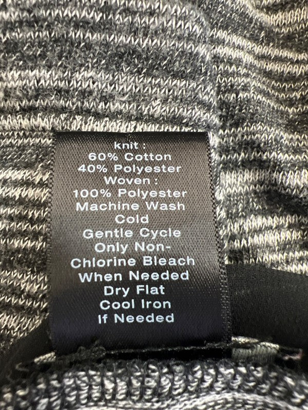 Ann Taylor Women’s Black/Gray Mesh Trim Sleeveless Knit Blouse - L image 4
