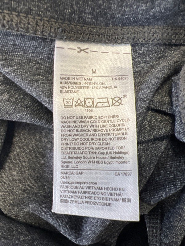 GapFit Women's Dark Gray Heather GFast Pull On Athletic Leggings - M image 4