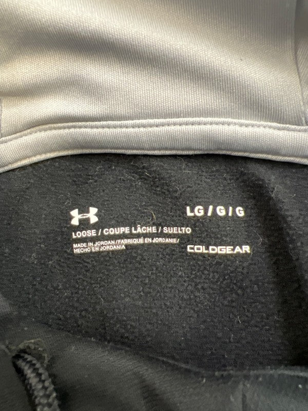 Under Armour Men’s Black Fleece Lined Circle ColdGear Pullover Sweatshirt - L image 3