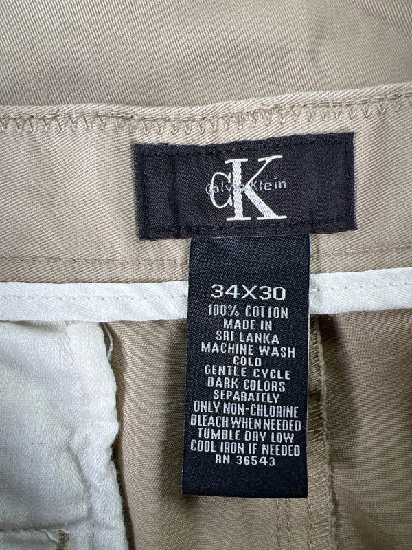Calvin Klein Men's Tan Cotton Dress Pants - 34x30 image 3