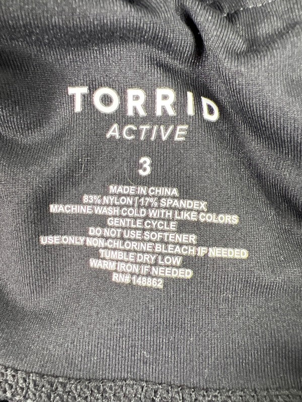Torrid Active Women's Black Side Pocket Cropped Athletic Leggings - Plus 3 image 3