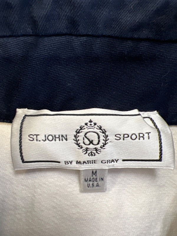 St.Johns Sport Women's Blue Coastal Sail Boat Sceen Full Zip Jacket - M image 3