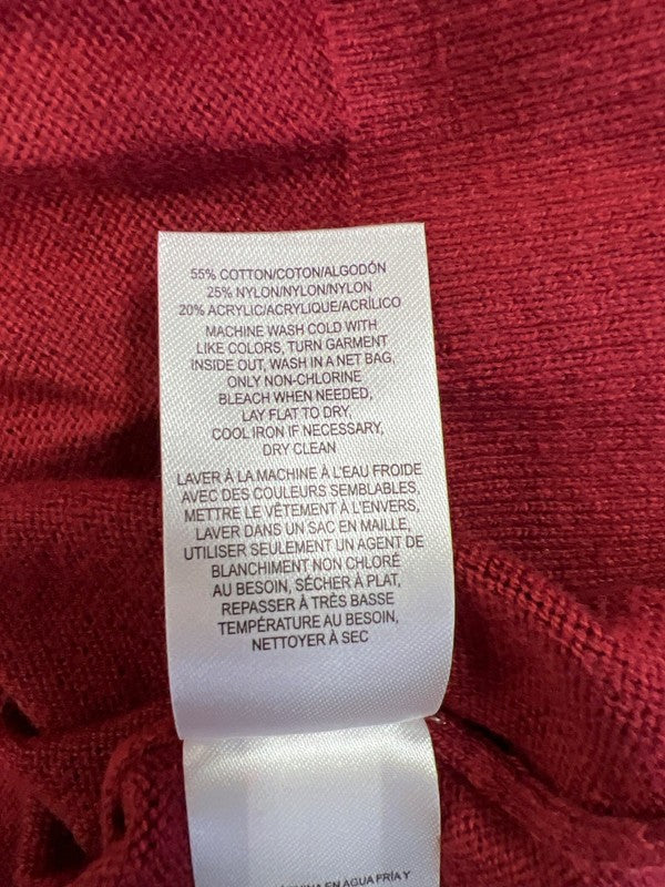 Lucky Brand Men’s Red Long Sleeve V-Neck Thin Sweater - XXL image 4