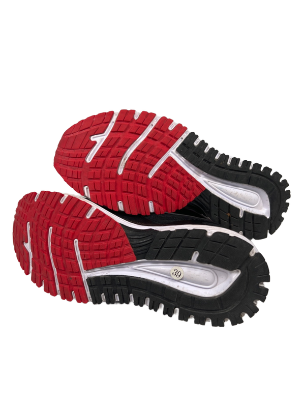 WHITIN Women's Black/Red Mesh Lace Up Athletic Sneakers - 39/US 9 image 8
