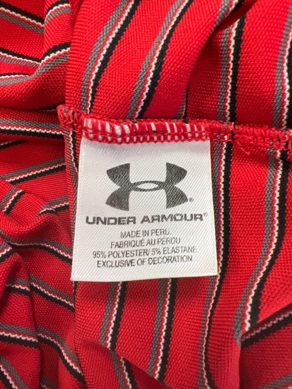 Under Armour Men's Striped Heatgear Short Sleeve Golf Polo Shirt - M image 4