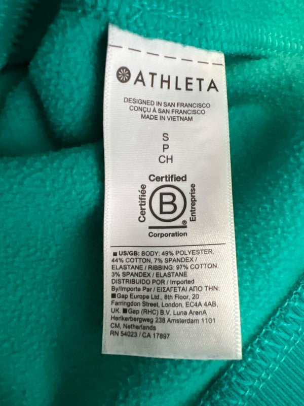Athleta Women's Blue/Teal Triumph Zip Up Long Sleeve Hoodie Jacket - S image 4