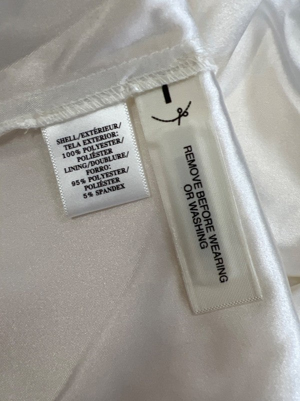 Ann Taylor Women's Ivory/White Textured A-Line Tie Waist Dress - 4 image 4