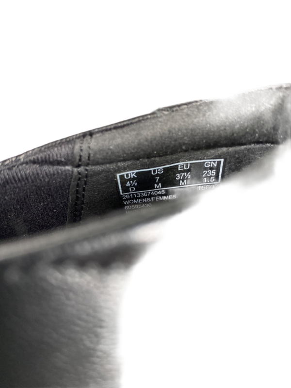Clarks Women's Black Leather Soft Cushion Slip On Shoes - 7 image 8