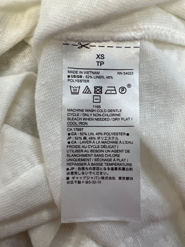 Banana Republic Women's White Linen Sleeveless Tank Top - XS image 4
